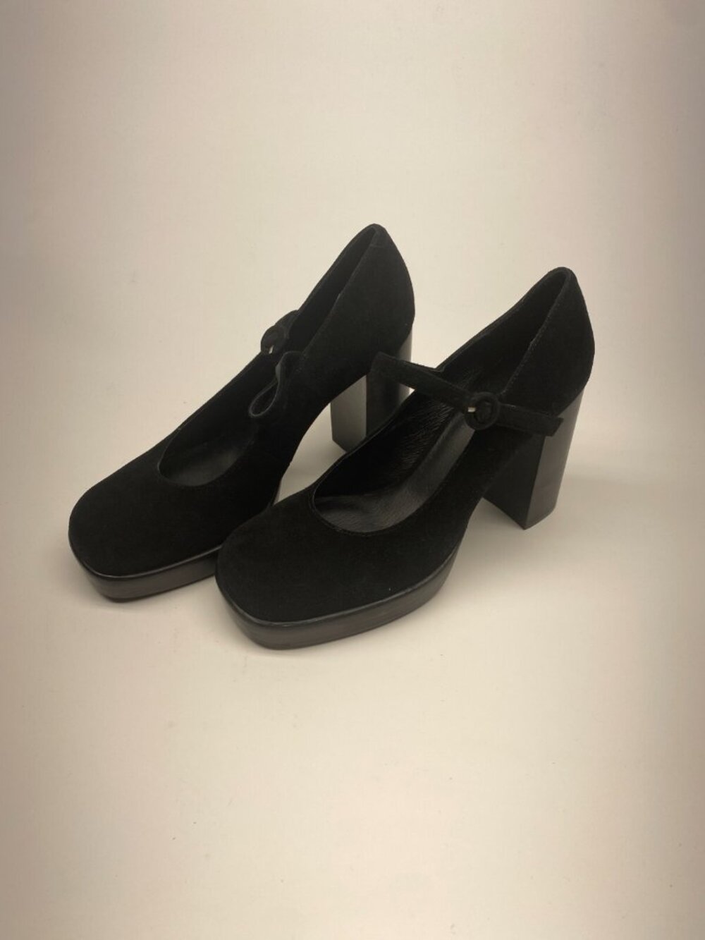 Jeffrey Campbell Womens MARY-ANN Black Suede High Heels Sz 9